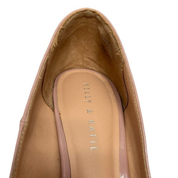 Kelly and Katie Blush Colored Patented Leather 3 1/2” Heels with Bow Size 8.5 - Picture 10 of 13